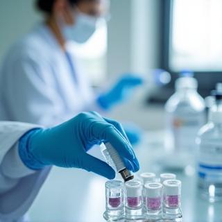 Laboratory testing skincare batches